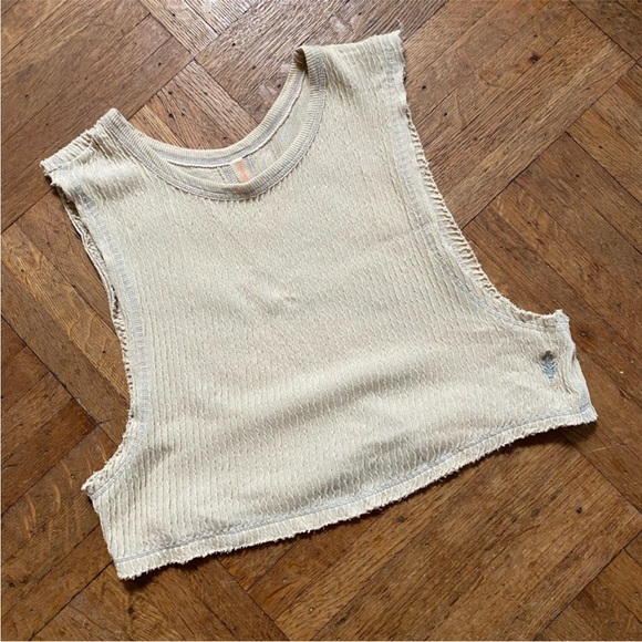 Free People Crop Top Moss - Picture 1 of 7